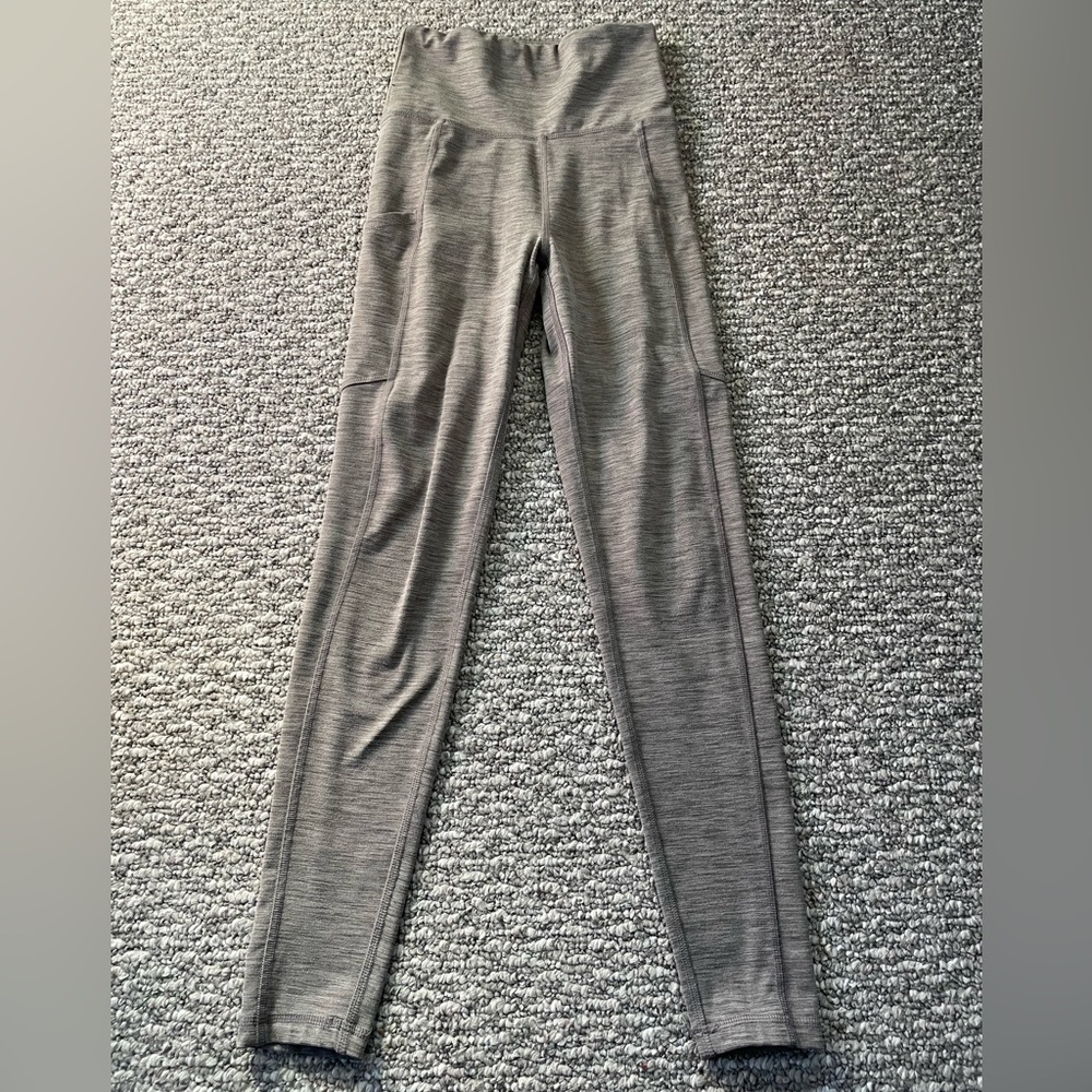 Womens Grey Heathered American Eagle Leggings